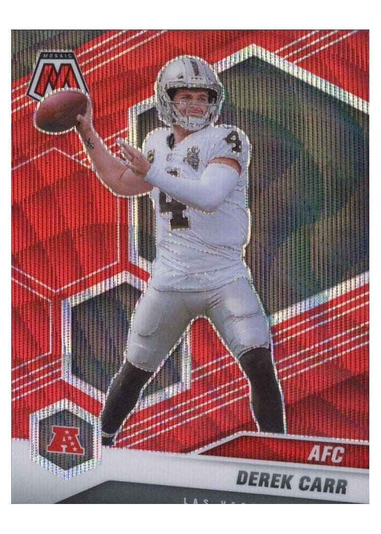 2021 Panini Mosaic Base Set Derek Carr #229 card