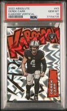 2022 Panini Absolute Kaboom Derek Carr #K5 card