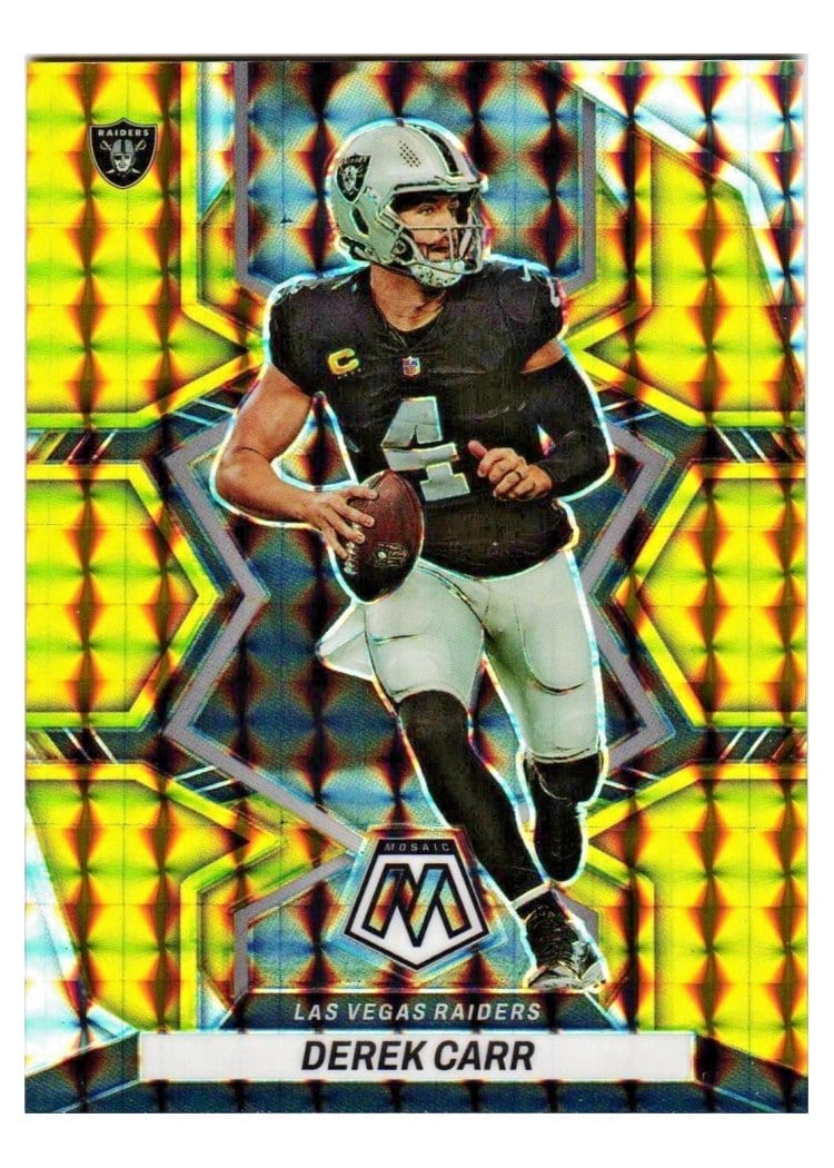 2022 Panini Mosaic Base Set Derek Carr #115 card