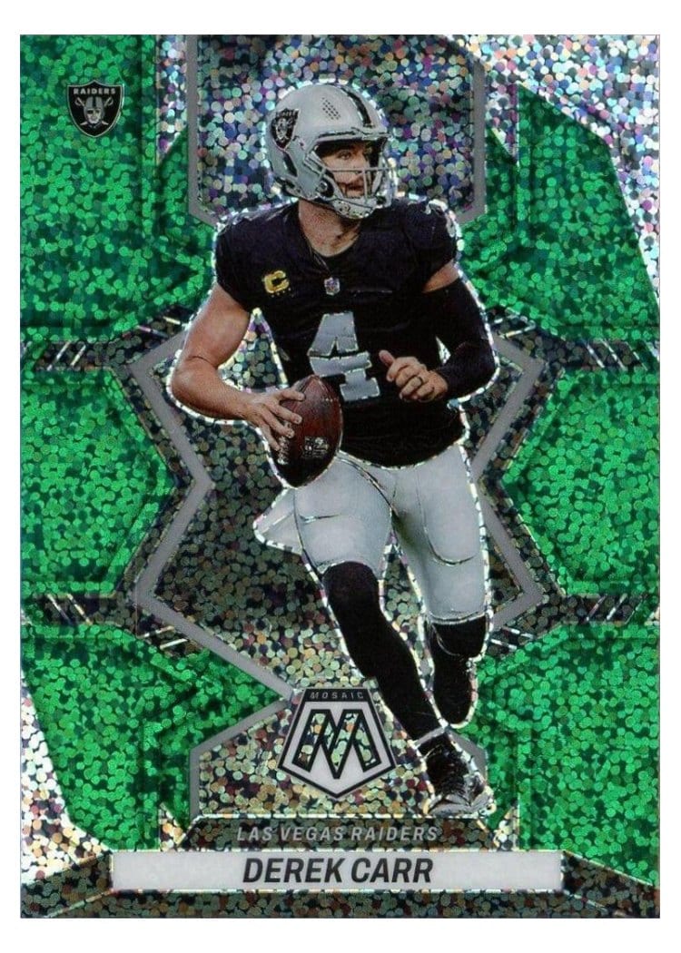 2022 Panini Mosaic Base Set Derek Carr #115 card