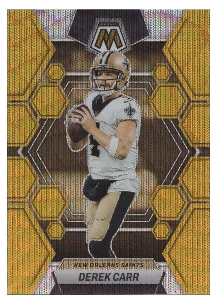 2023 Panini Mosaic Base Set Derek Carr #168 card