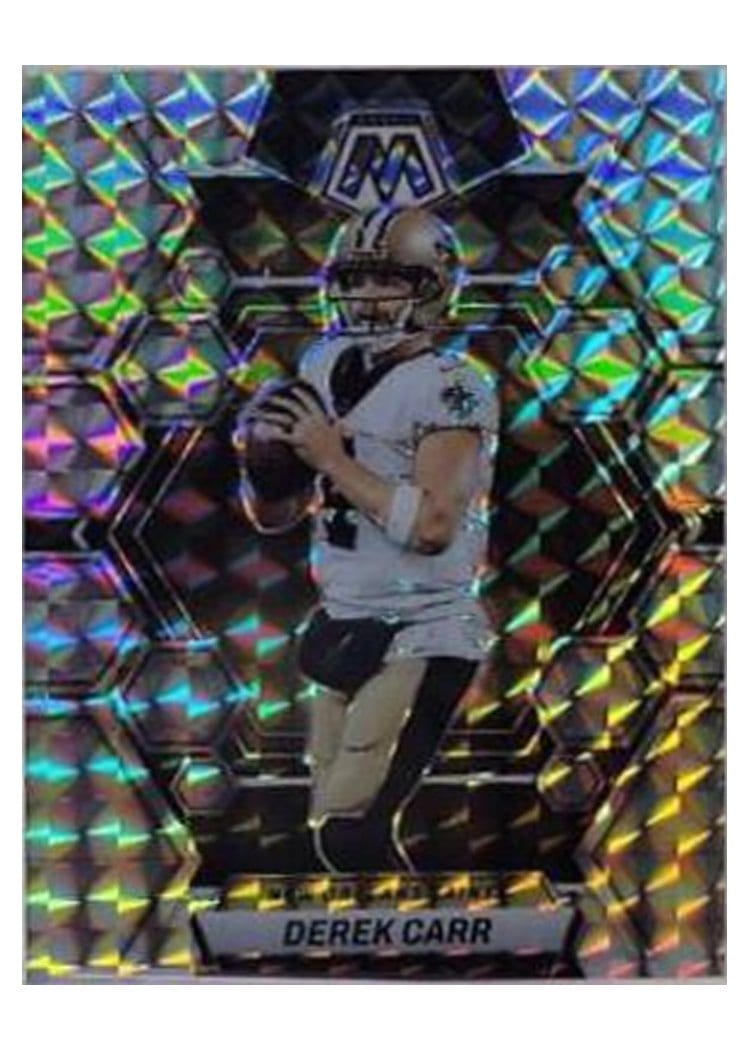 2023 Panini Mosaic Base Set Derek Carr Silver #168 card