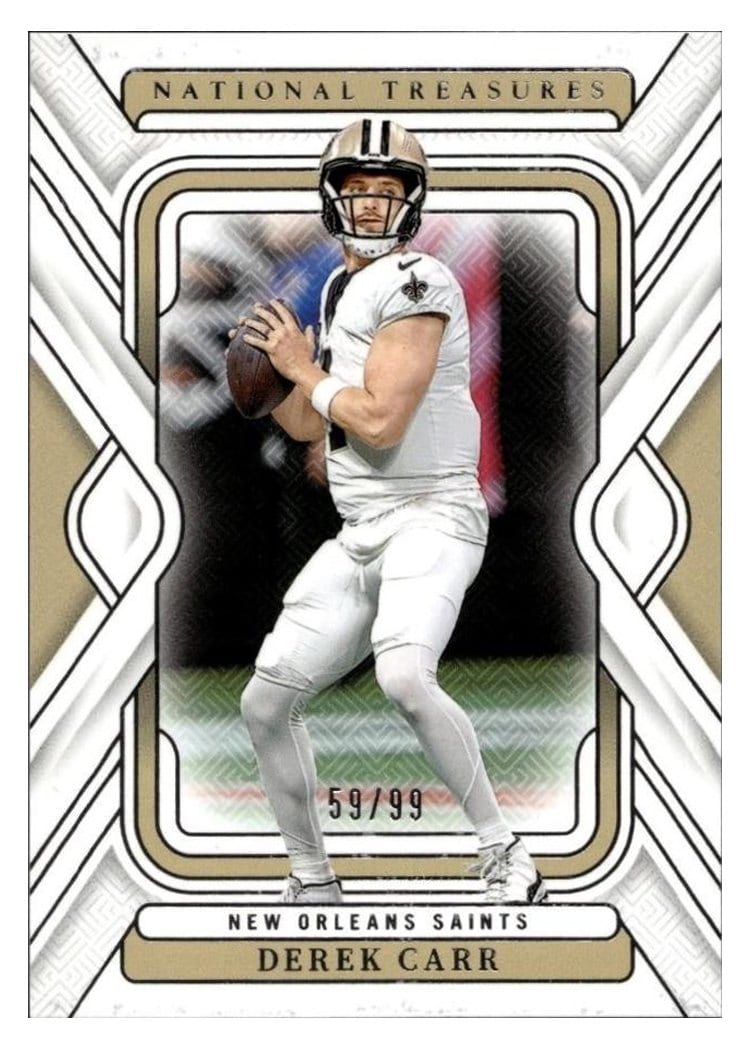 2024 Panini National Treasures Base Set Derek Carr #70 card