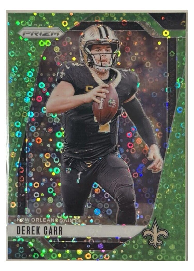 2024 Panini Prizm Base Set Derek Carr Green #203 card