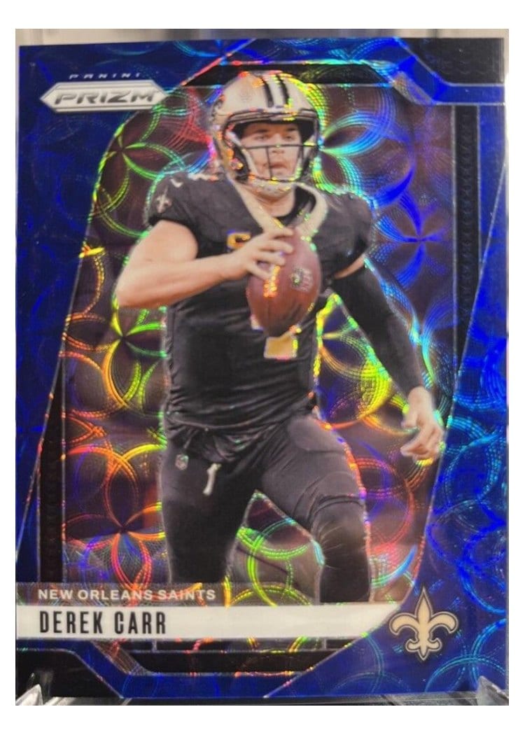 2024 Panini Prizm Base Set Derek Carr Choice Blue #203 card