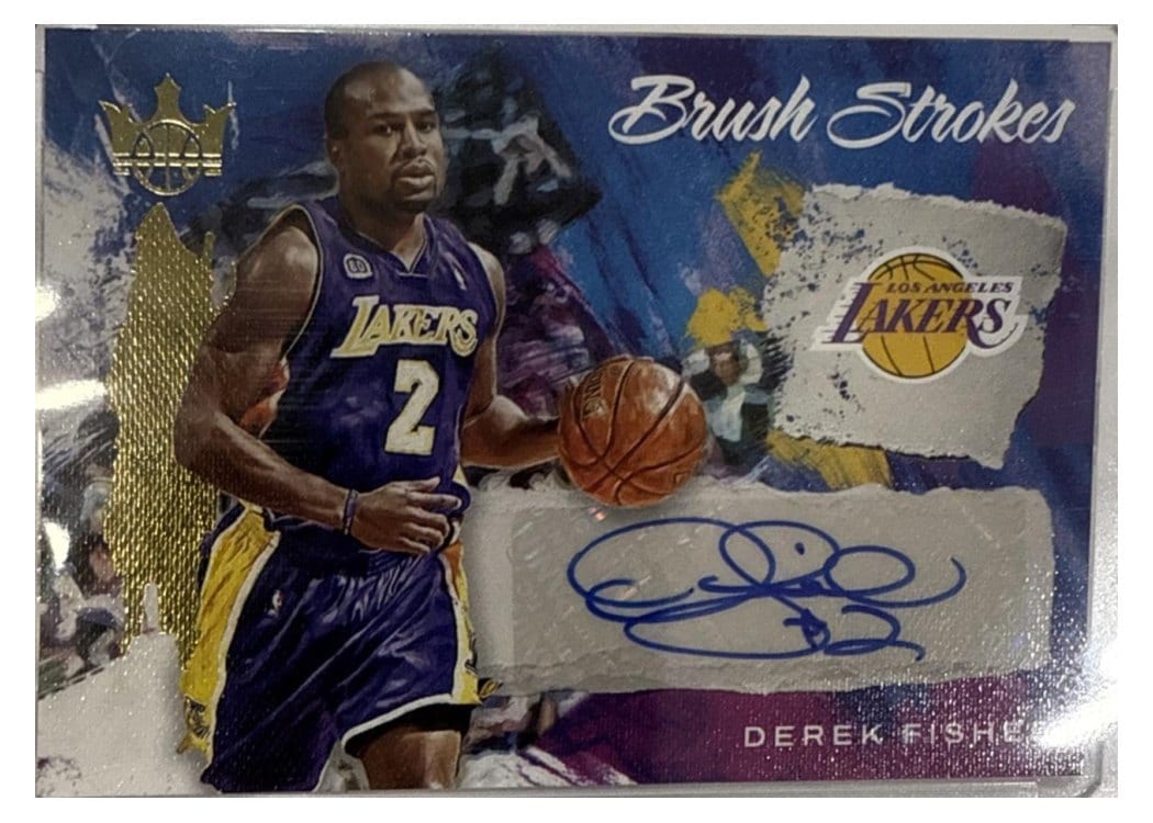 2022-23 Panini Court Kings Brush Strokes Derek Fisher #BR-DFL card