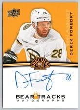 2023-24 Upper Deck Boston Bruins Centennial Bear Tracks Autographs Derek Forbort #BT-DF card