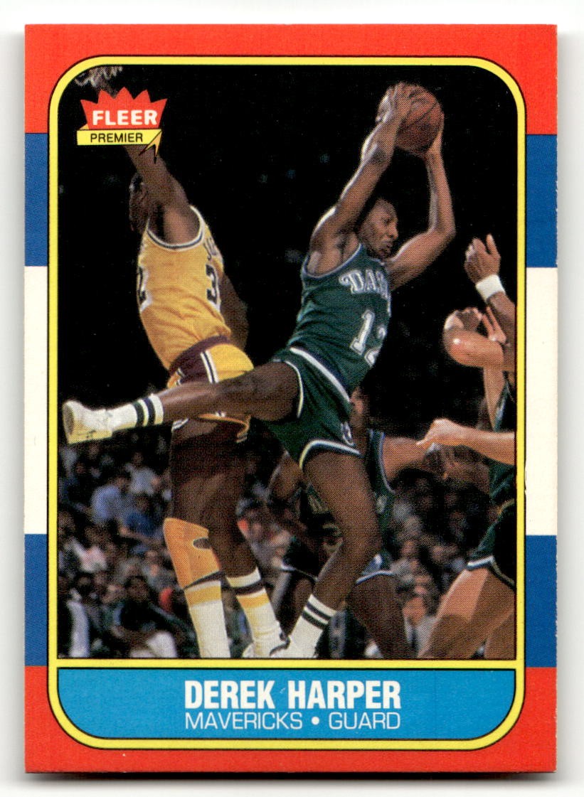 1986 Fleer Derek Harper #44 card
