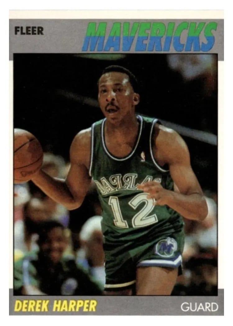1987 Fleer Derek Harper #48 card