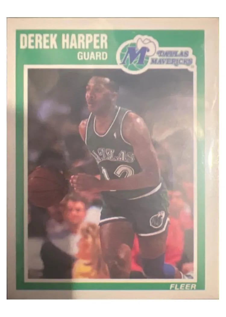 1989 Fleer Derek Harper #35 card