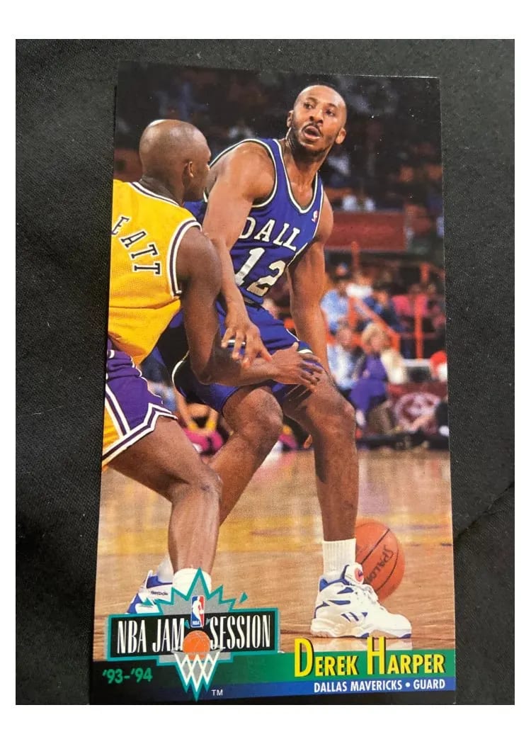 1993 Fleer Jam Session Derek Harper #46 card