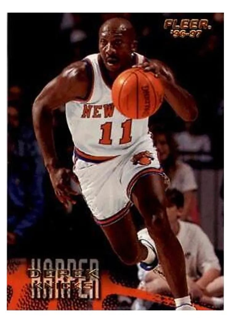 1996 Fleer Derek Harper #72 card