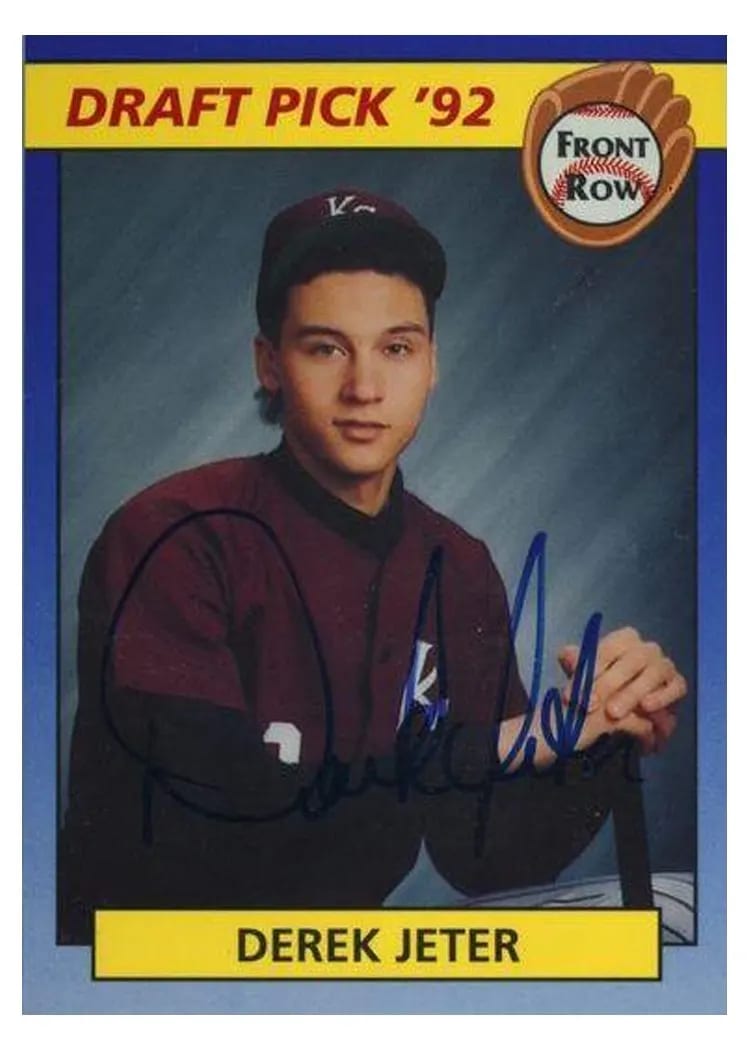 1992 Front Row Draft Picks Derek Jeter #55 card
