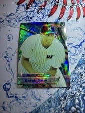 1994 Bowman's Best Derek Jeter Blue Refractor #2 card