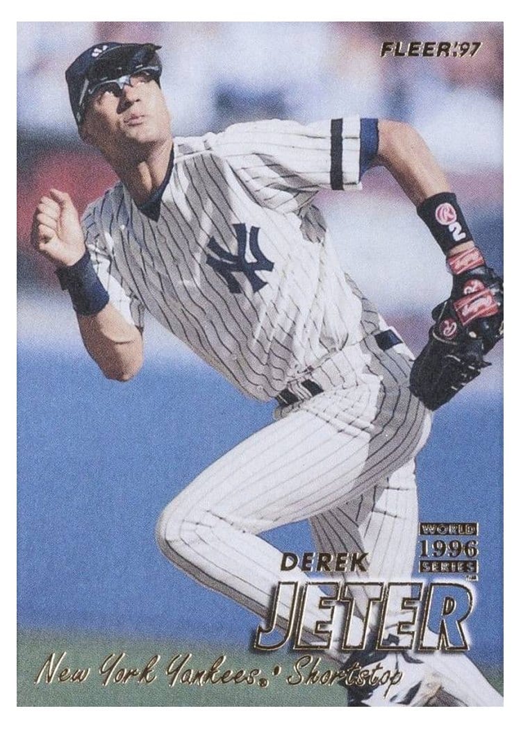 1997 Fleer Base Set Derek Jeter #168 card