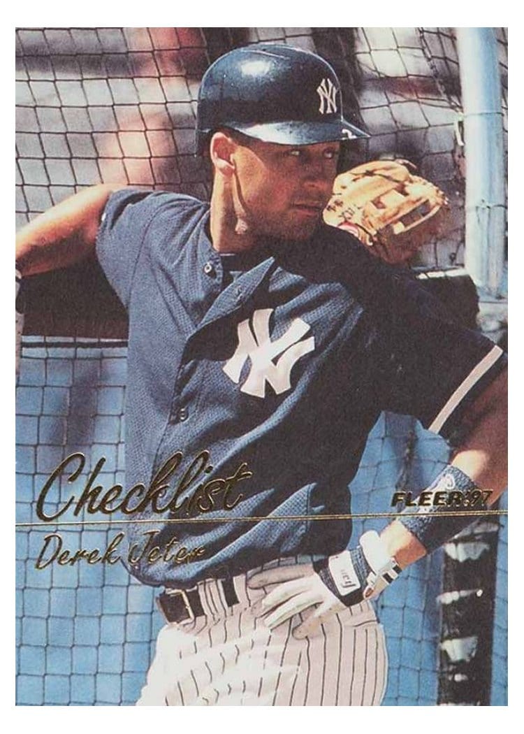 1997 Fleer Base Set Derek Jeter #739 card