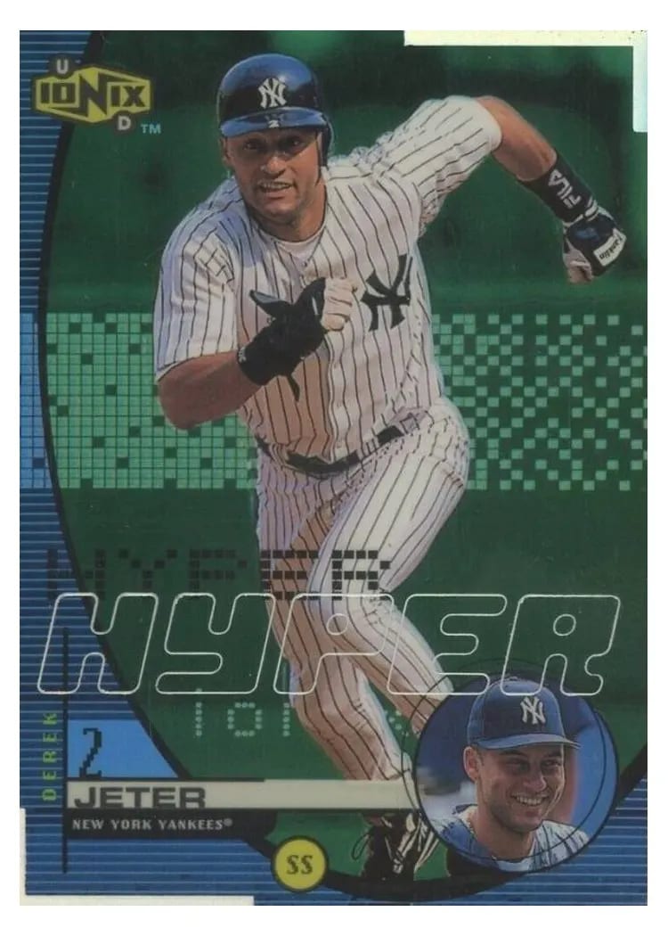 1999 Upper Deck Ionix Hyper Derek Jeter #H8 card