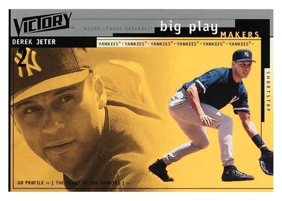 2000 Upper Deck Victory Derek Jeter #376 card