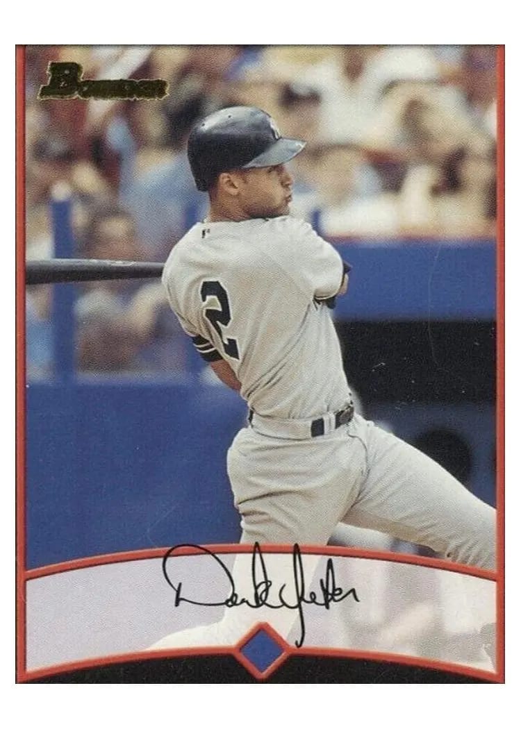 2001 Bowman Derek Jeter #75 card
