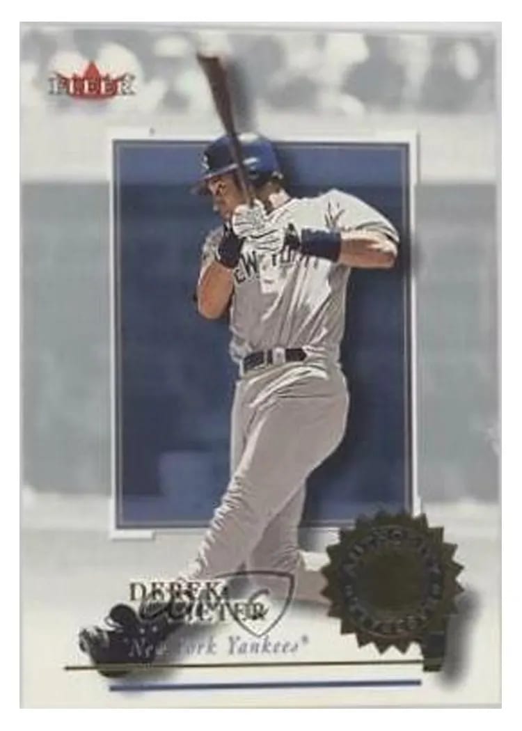 2001 Fleer Authority Derek Jeter #28 card