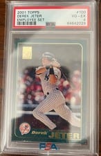 2001 Topps Derek Jeter Employee Set #100 card