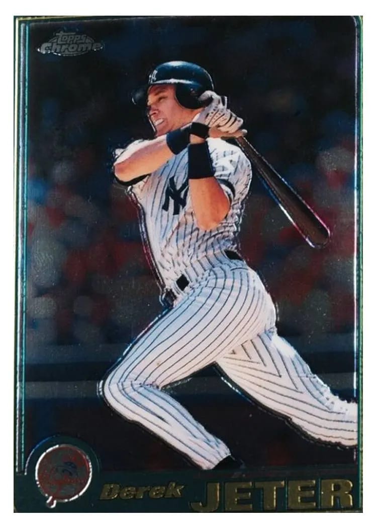 2001 Topps Chrome Derek Jeter #77 card