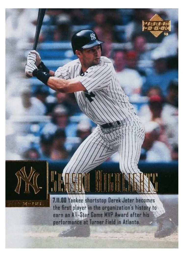 2001 Upper Deck Derek Jeter #263 card