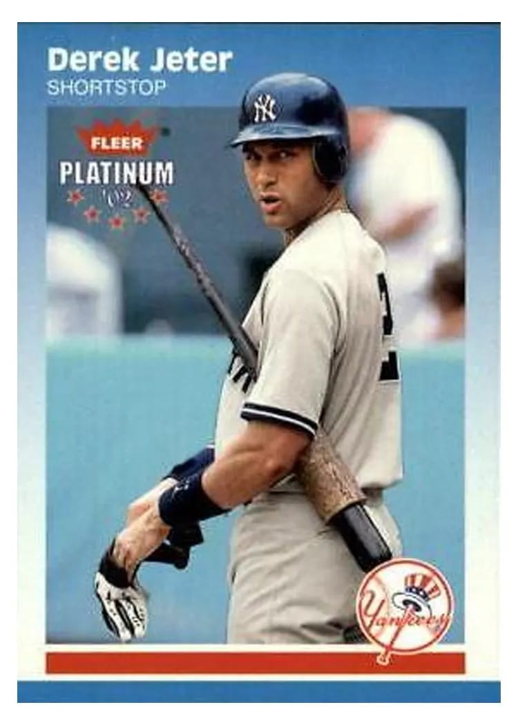 2002 Fleer Platinum Derek Jeter #122 card