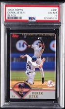 2003 Topps Derek Jeter Black #400 card