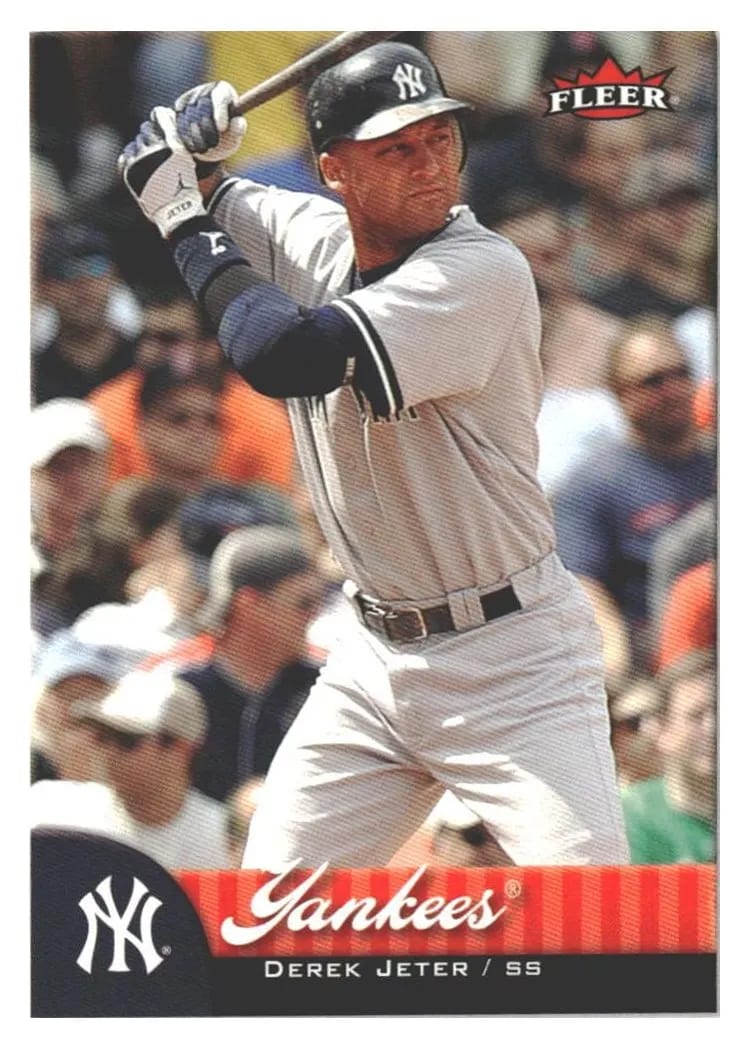 2007 Fleer Derek Jeter #122b card