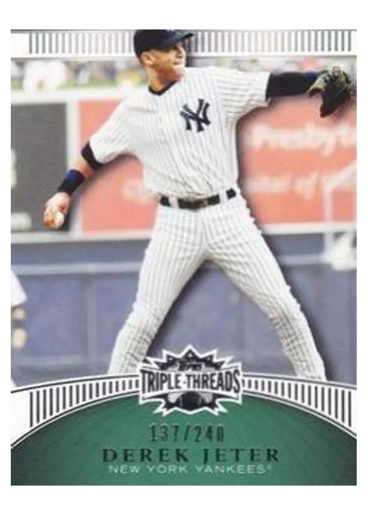 2010 Topps Triple Threads Derek Jeter #32 card