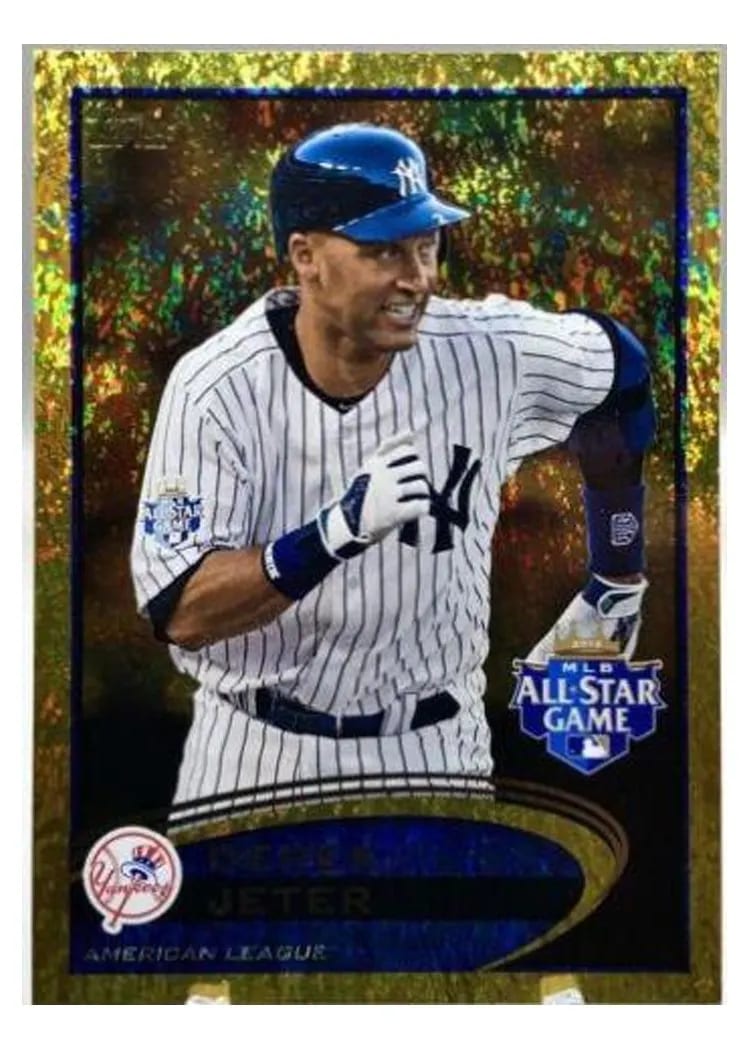 2012 Topps Update Derek Jeter Gold Sparkle #US119 card