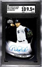 2021 Topps Chrome Black Autographs Derek Jeter #CBA-DJ card