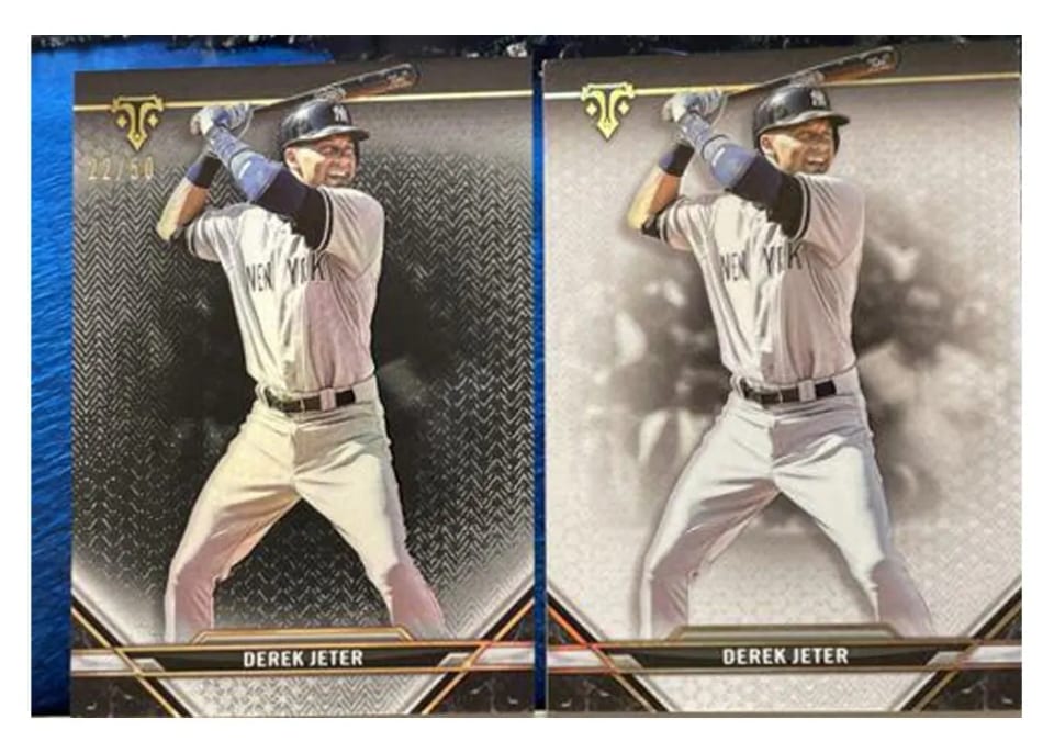 2021 Topps Triple Threads Base Set Derek Jeter #2 card