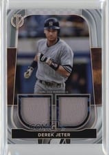 2022 Topps Tribute Dual Relics Derek Jeter #DR-DJ card