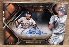 2022 Topps Tribute World Series MVPs Autographs Derek Jeter #TTWSM-DJ card