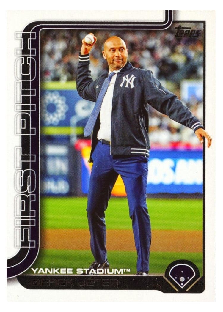 2025 Topps Update First Pitch Derek Jeter #FPU-8 card