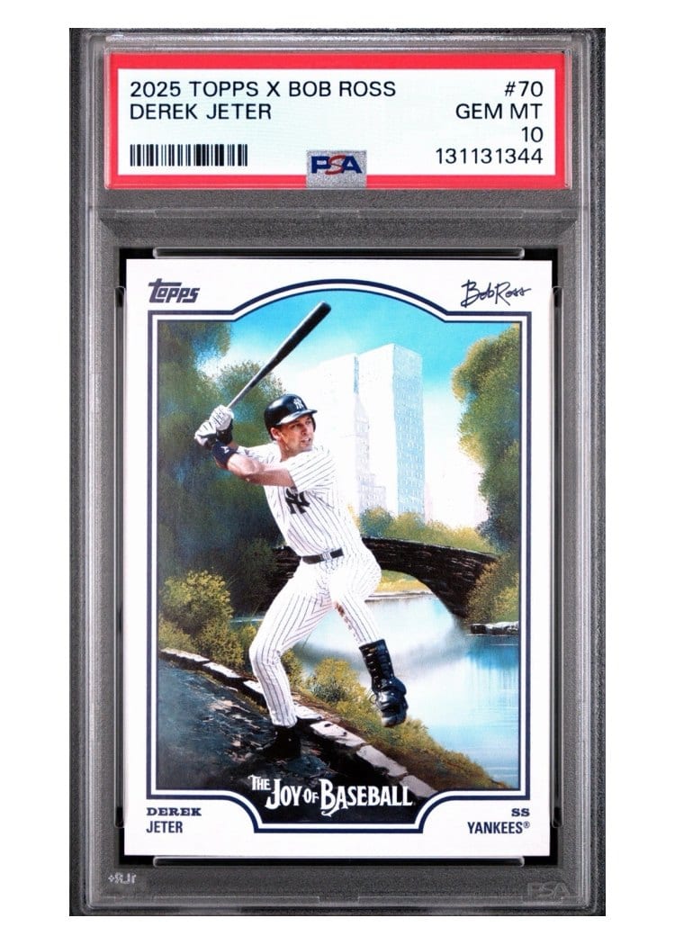 2025 Topps X Bob Ross: The Joy of Baseball Base Set Derek Jeter #70 card