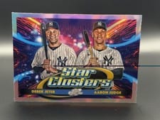 2025 Topps Cosmic Chrome Star Clusters Derek Jeter/Aaron Judge #DSC-1 card