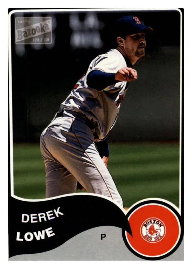 2003 Bazooka Derek Lowe #32 card