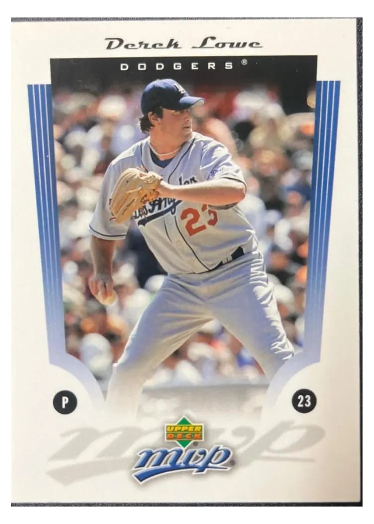 2005 Upper Deck MVP Derek Lowe #24 card