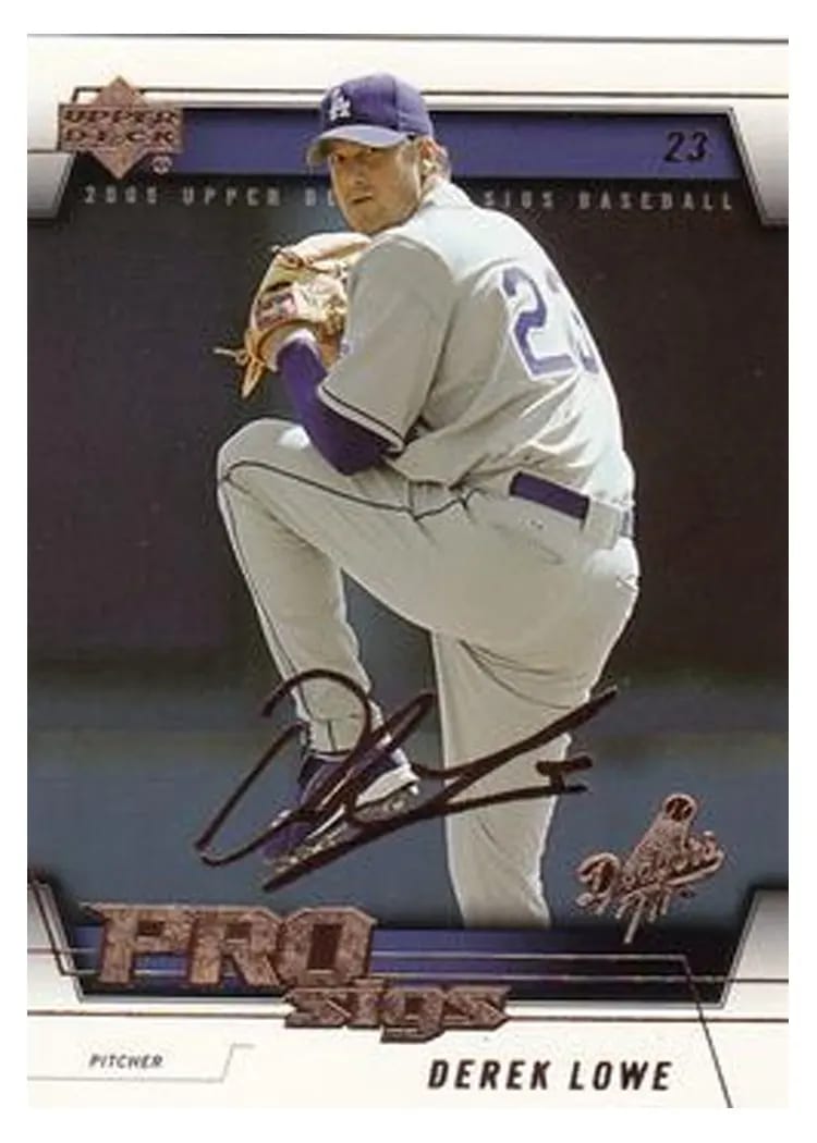 2005 Upper Deck Pro Sigs Derek Lowe #41 card