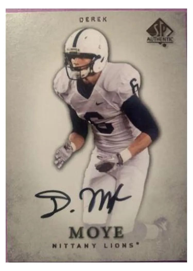 2012 SP Authentic Derek Moye Autograph #29 card