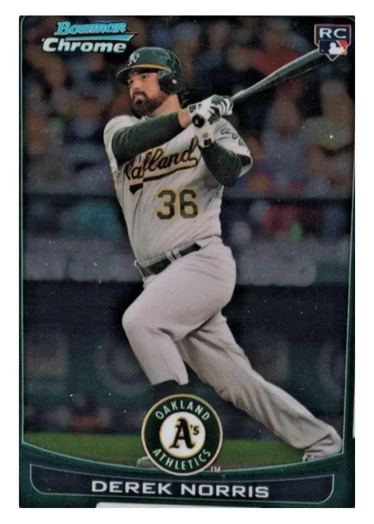 2012 Bowman Chrome Draft Derek Norris #43 card