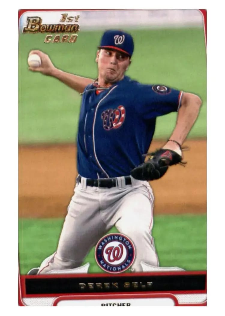 2012 Bowman Draft Picks & Prospects Derek Self #65 card