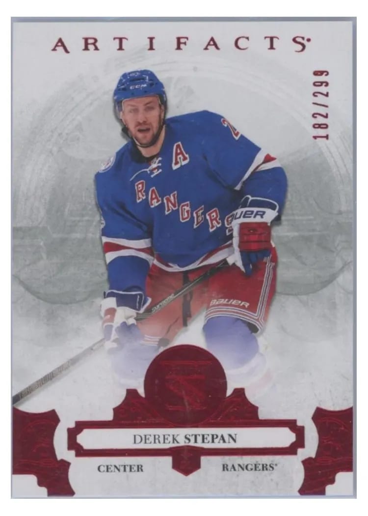 2017-18 Upper Deck Artifacts Base Set Derek Stepan #25 card