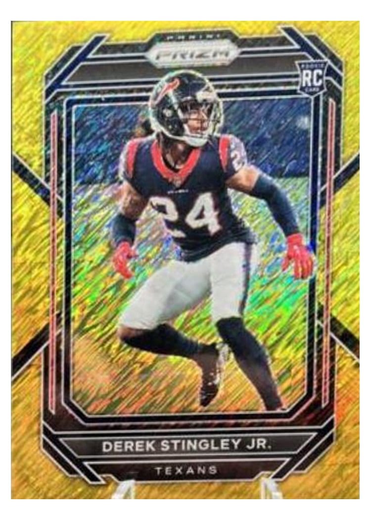 2022 Panini Prizm Base Set Derek Stingley Jr. Gold Shimmer #369