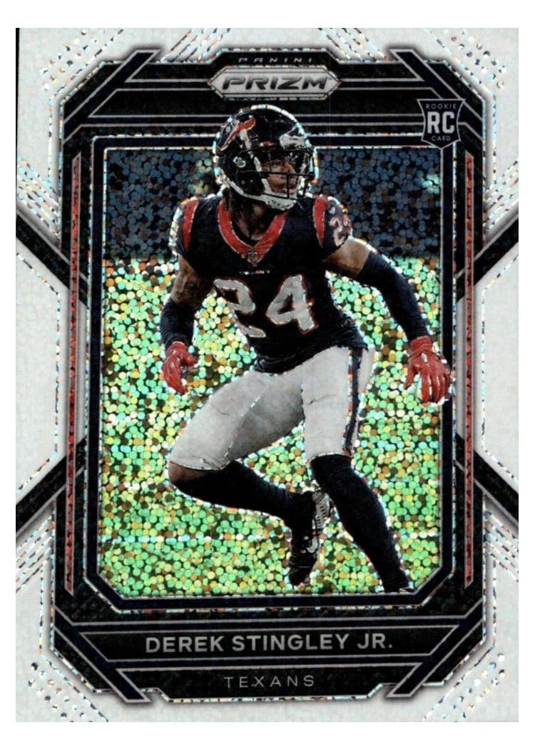 2022 Panini Prizm Base Set Derek Stingley Jr. White Sparkle #369 card