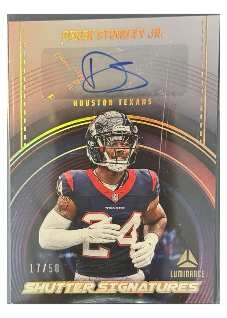 2024 Panini Luminance Shutter Signatures Derek Stingley Jr. #SS-DSY