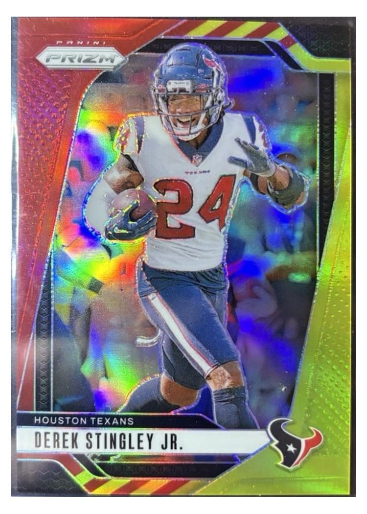 2024 Panini Prizm Base Set Derek Stingley Jr. Red Yellow #119 card